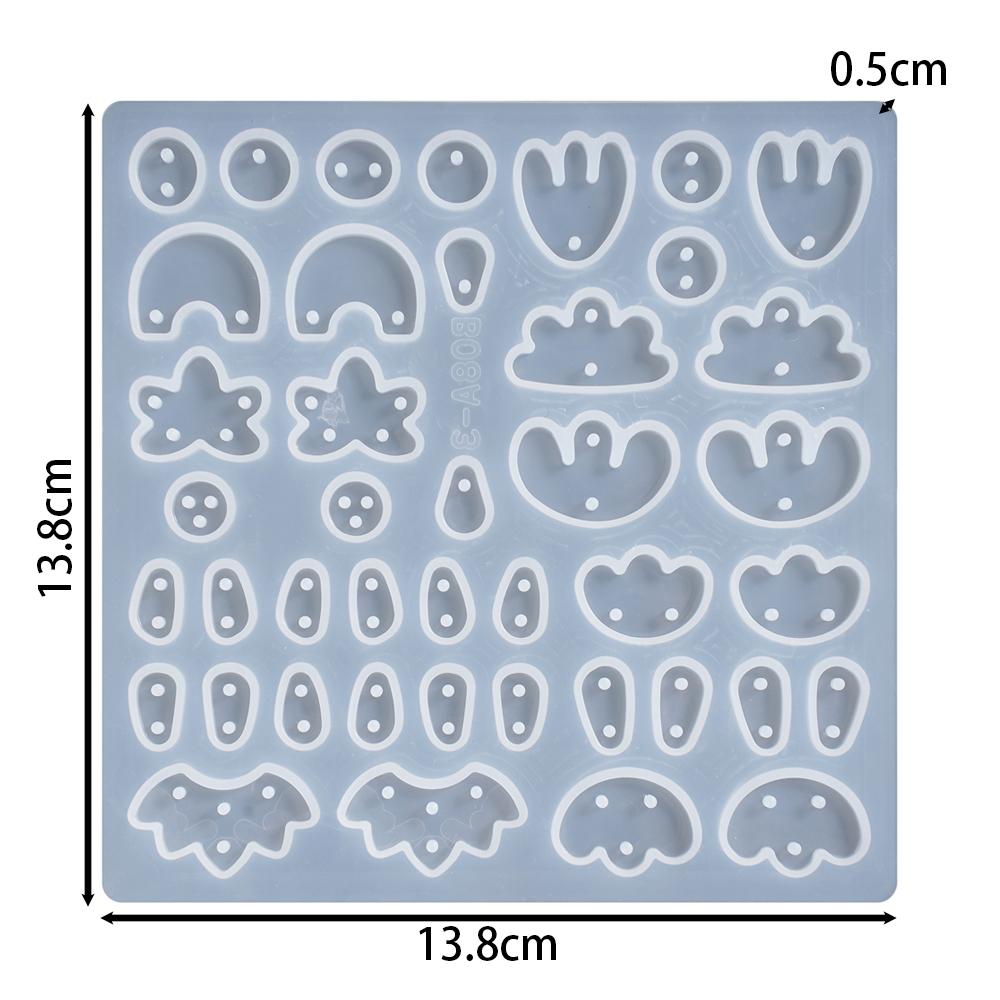 Ohrhänger Epoxidharz Silikonform Geometrisch Unregelmäßig Geformte Schlüsselanhängerform DIY Schmuckherstellung Anhänger Gießform