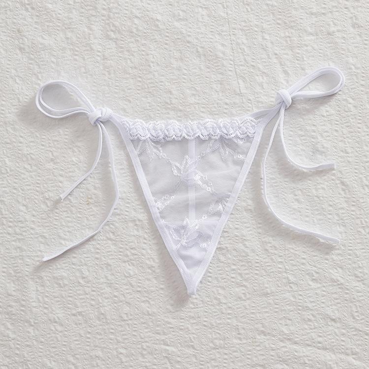 Damen Frühling und Sommer Sexy Transparentes Spitzen-Bindungs-String-Unterwäsche