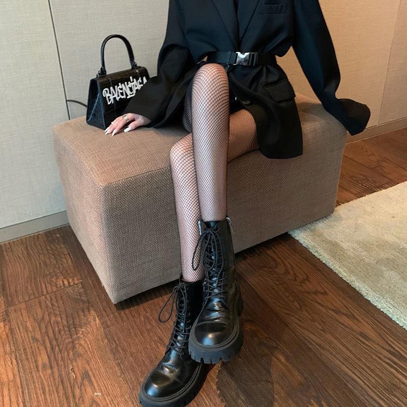 Trendige rautenförmige Netzstrumpfhose: Große, Mittlere & Kleine Größen für Nachtclub & Disco - Sommerbereit für schlanke Beine