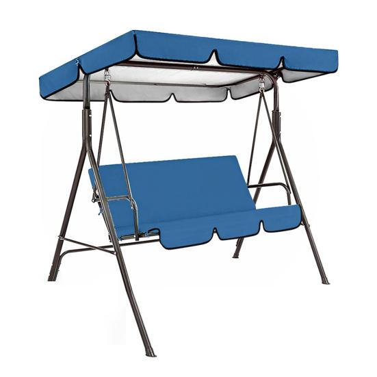 Výměna přístřešku houpačky Vodotěsné Anti-UV 2-3místné Houpací křeslo Horní kryt Venkovní Zahrada Veranda Terasa Houpačka Sedák Slunečník Markýza