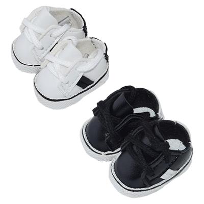 Niannyyhouse 10cm Plüsch-Lederschuhe, 18 BJD Baumwollpuppen-Schuhe, Schuhlänge: Ca.. 3,6 cm, Verkleidung, Puppenzubehör (A1)
