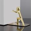 Practical Bookends Creative Book End Desk Bookshelf Kung Fu Man Book Support Book Holders Shelf Decorative Bookends