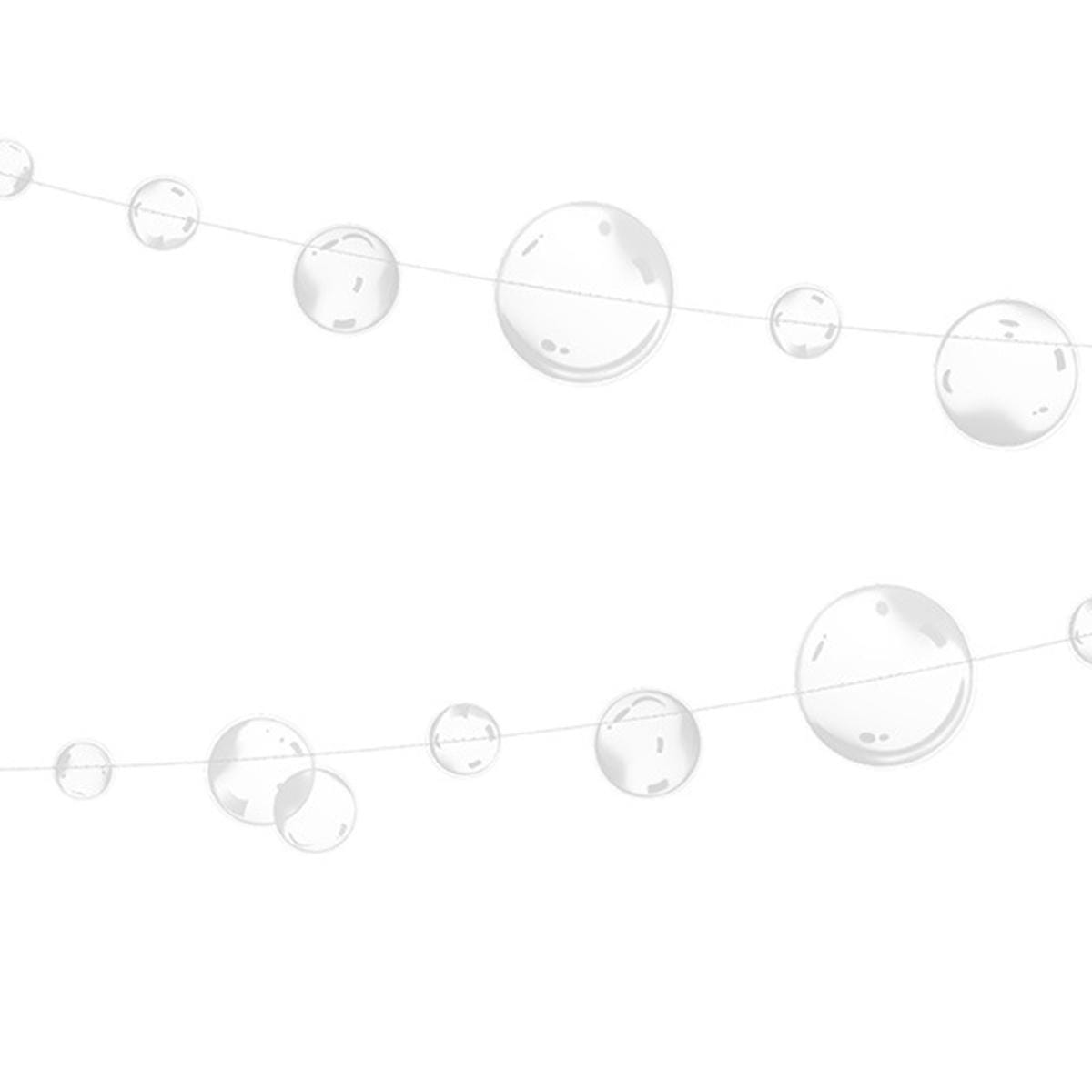 

4 шт. прозрачные пузырьковые гирлянды, декор для вечеринки в стиле русалки, плоские вырезы, подвесная лента для дня рождения, крещения, океанской стены, детского душа, украшения под морем белый