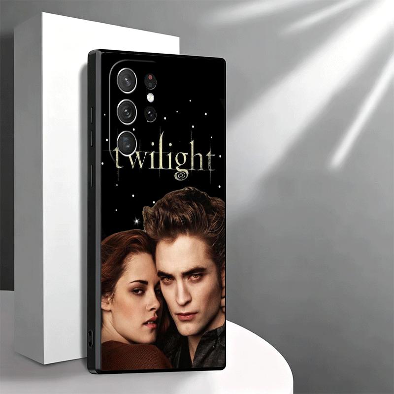 Twilight Saga Edward Soft Phone Case for Samsung Galaxy S26 S25 Edge S24 Ultra S23 Plus S22 S21 FE S20 Black Cover Back Shell