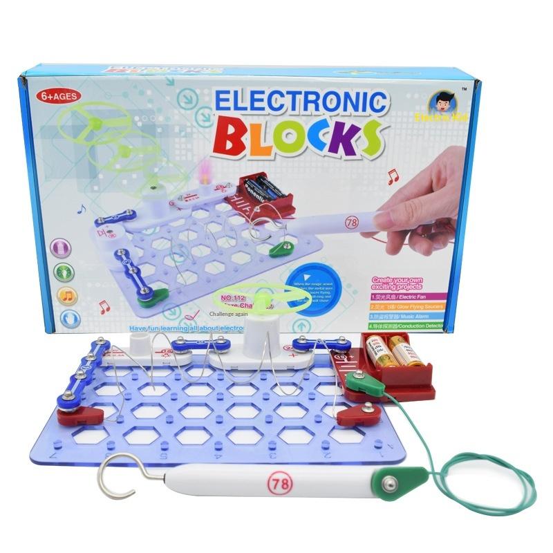 

Science Experiments: Electricity Kids, Electronic Building Blocks, Physics Circuit Boards Toy For Children And School Students