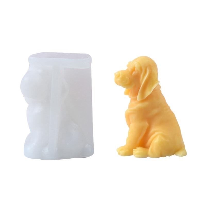 Dog Shaped Silicone Candle Molds Epoxy Resin Silicone Molds for Candle Soap Plaster Decorations, Plaster Silicone Molds