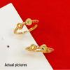 Gold Runaway Princess Bogenring - Xiaohongshu Stil Offener Finger Damen Mode Schmuck