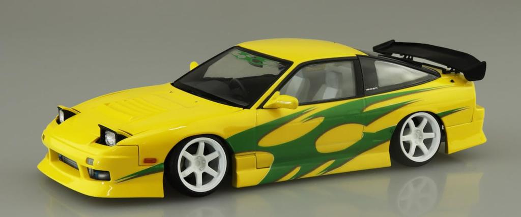 Aoshima Bunka Kyozai The Tuned Car Series Nissan URAS RPS13 180SX Plastic Model Car 1/24 No.97 '96 Ver.1