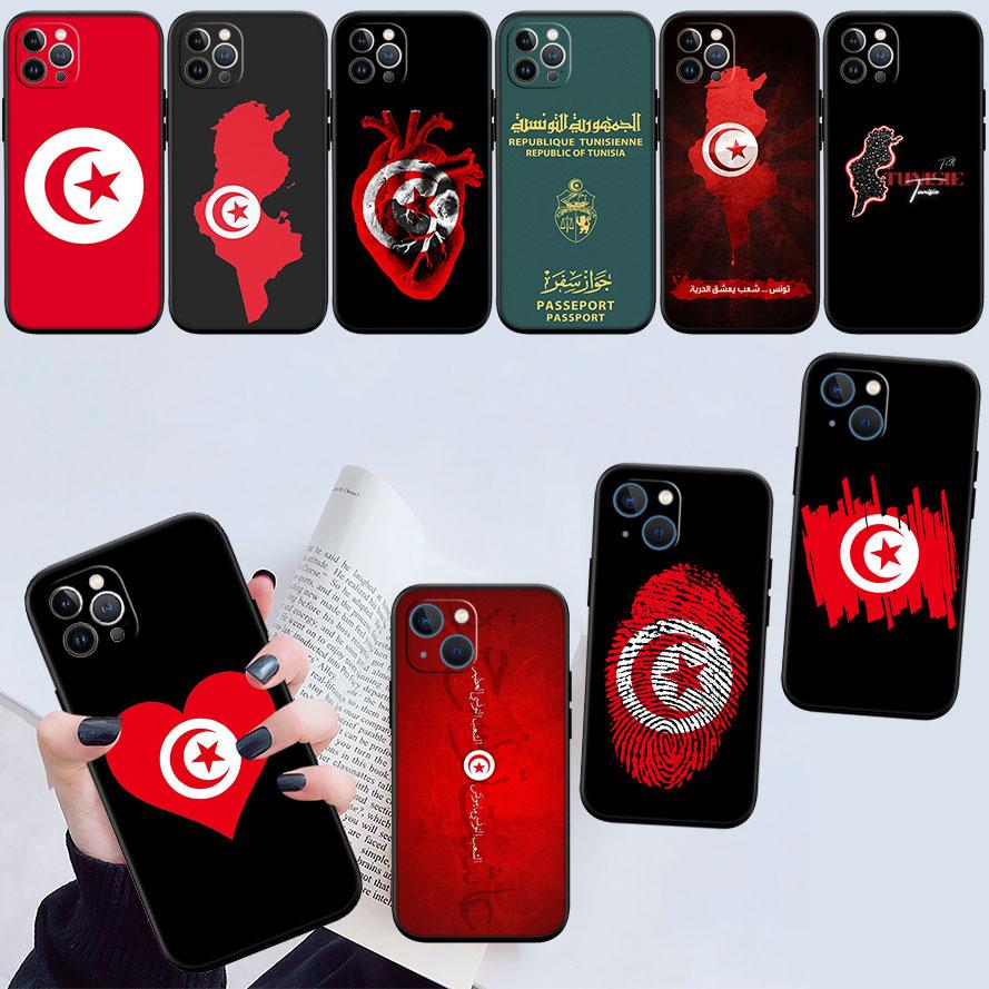 IK72 Tunisian Flag Passport Shell Phone Case for Samsung Galaxy Note 10 20 S23 S24 S25 Ultra FE Plus Edge Lite A02S A35 A07 A17