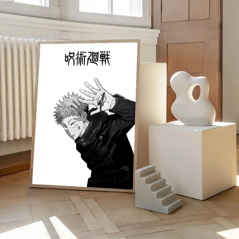 Jujutsu Kaisen Prints Poster Anime Figure Itadori Yuji Gojo Satoru Fushiguro Toji Canvas Painting Home Decor Art Poster-unframed