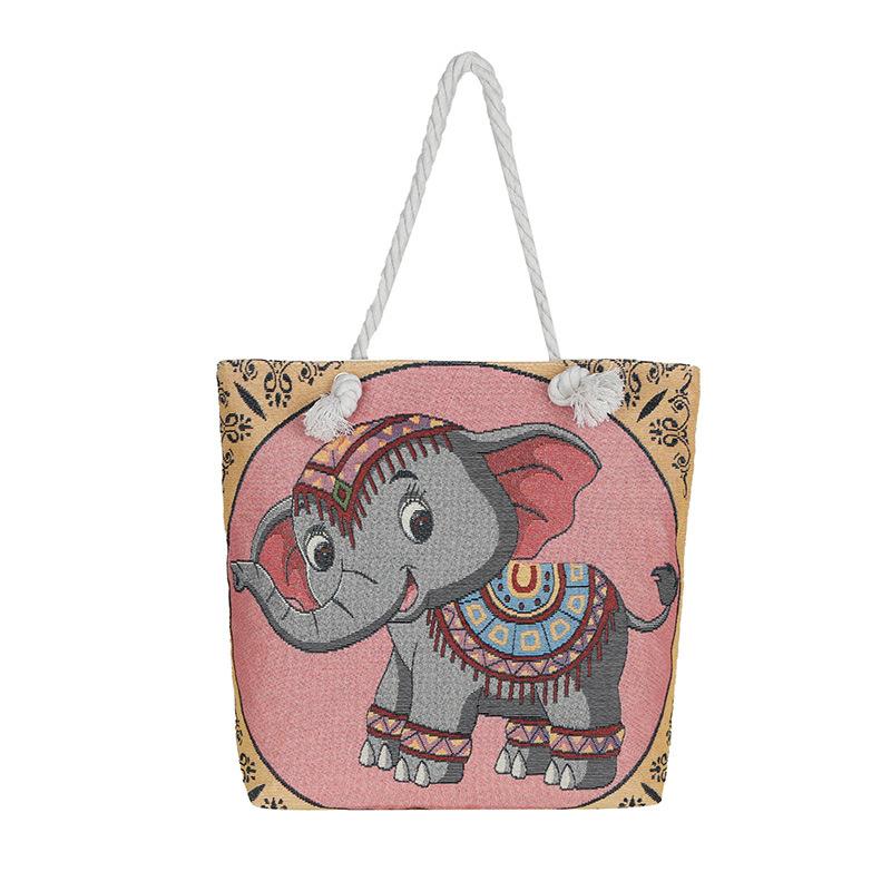 Fashionable Tote Bag Single-shoulder Bag Embroidered Bag Large-capacity Mommy Bag