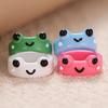 4pcs Frog Shaped Resin Rings Set Adjustable Size Cute Animal Design Novelty Jewelry Accessories for Daily Wear and Gifts