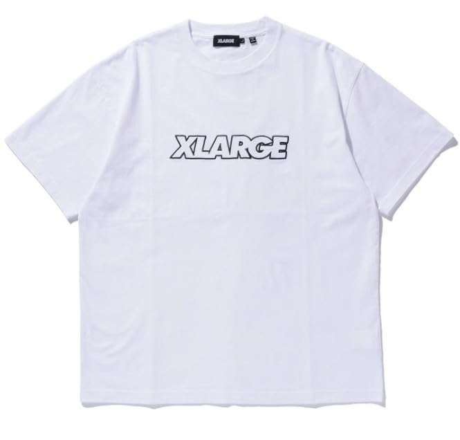 [Extra Large] Casual Standard Logo Short Sleeve Tee, Men's, White