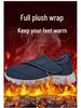 Men's Winter Velvet Comfort Shoes - Wide Toe, Adjustable Fit for Swollen Feet