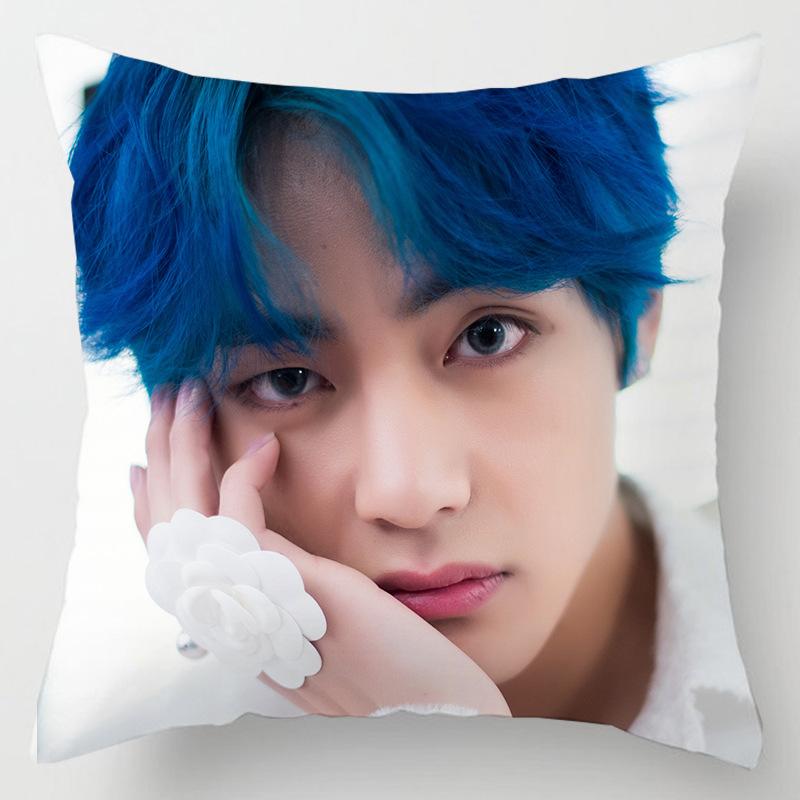 Cozy 45cm Kpop Bts Bangtan Boys Cushion Cover Decorative Soft Pillow Case For Home