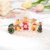 AWAYTR Christmas Decorated Hair Claws Acrylic Hair Clips Crab For Women Girl Gift Hair Accessories Festival Headwear