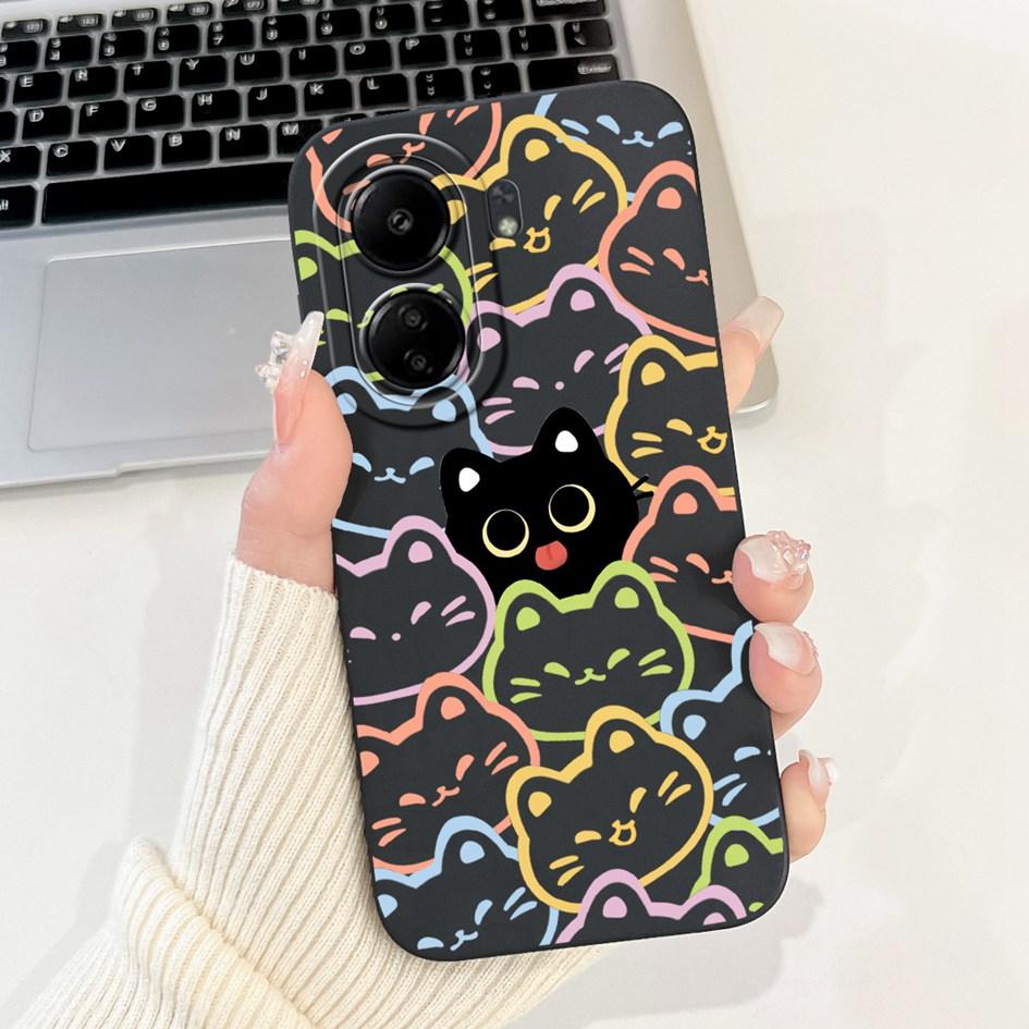 For Xiaomi Redmi 13C Case Cover Popular Flower Bowknot Soft TPU Silicone Shockproof Bumper For Xiaomi Poco C65 Redmi13C 4G Funda