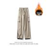 OEING Oversized Black Ski Cargo Pants