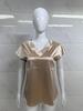 2026 Women's V-Neck Satin T-Shirt - Solid Color, Spring/Summer European American Style, Casual Business Pullover.