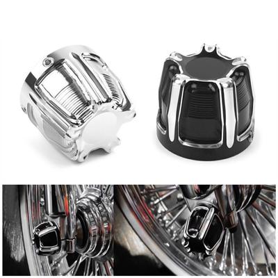 Front Axle Nut Cover Axle Caps for XL883 XL1200 Motorcycle Aluminum Front Axle Nut Cover