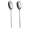 304 Stainless Steel Common Spoon Buffet Serving Spoon Hotel Serving Spoon Square Handle Cat Paw Hole Colander