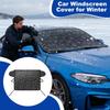 Car Windshield Cover Waterproof Windproof Protector Winter Car Oxford Fabric Ice Rain Cover for Vehicle Motorcycle Sedan Pickup