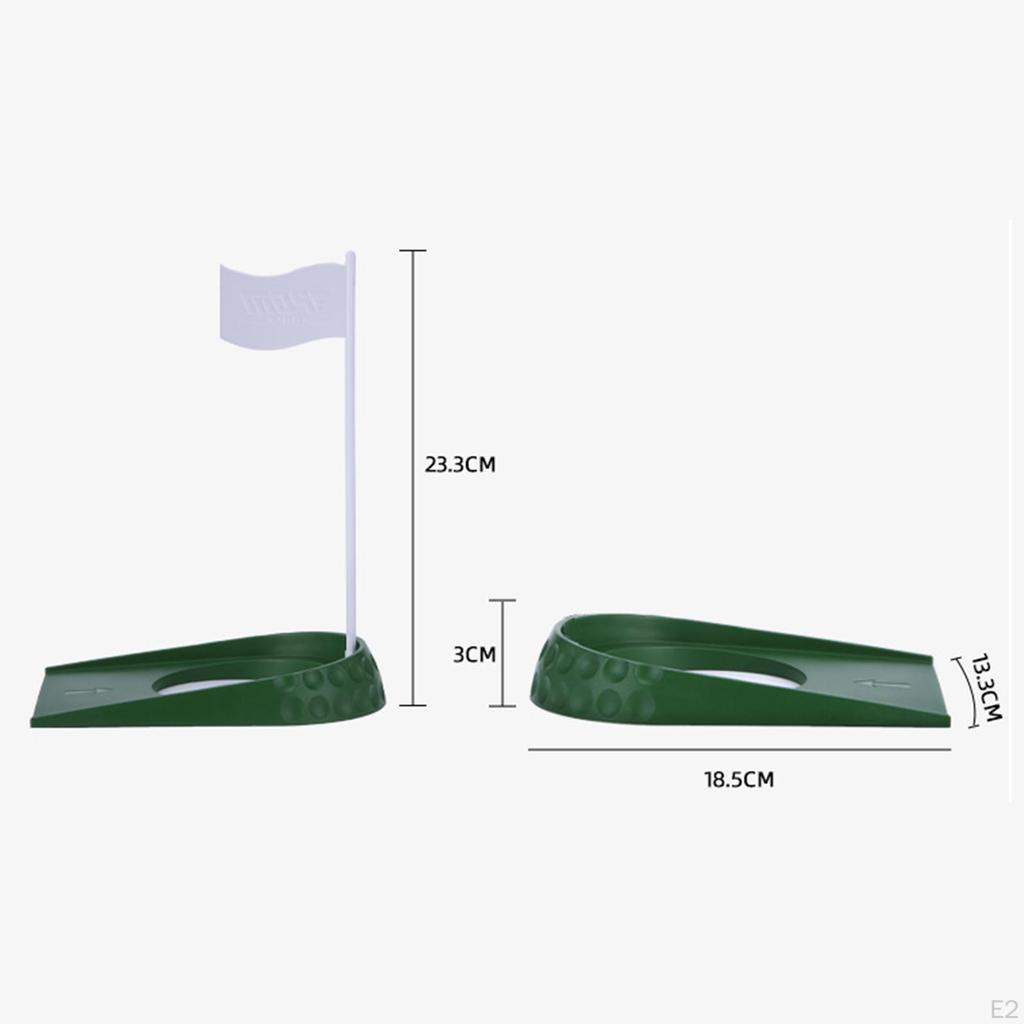 Indoor Golf Putting Cup , CupHole Putter Trainer with Adjustable Hole and Flag, Putters