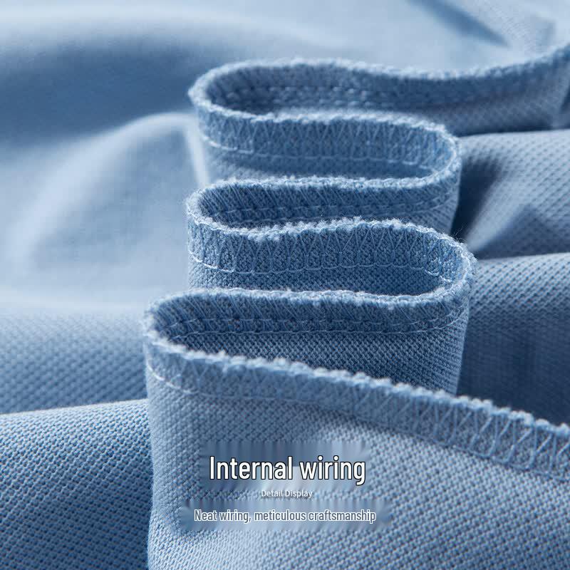 Hodo Men's Cooling Pure Cotton Business Casual Polo Shirt