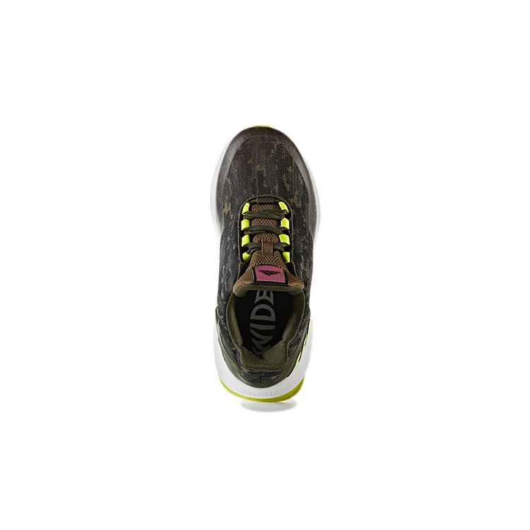 Adidas Rapidarun Uncaged Wide K Non-Slip Shock Absorbing Breathable Low-Top Running Shoes Kids Running Shoes Olive-Green CP9844