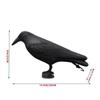 Fake Raven Resin Statue Bird Crow Sculpture Outdoor Crows Halloween Decor Creative for Garden Courtyard Animal Decoration