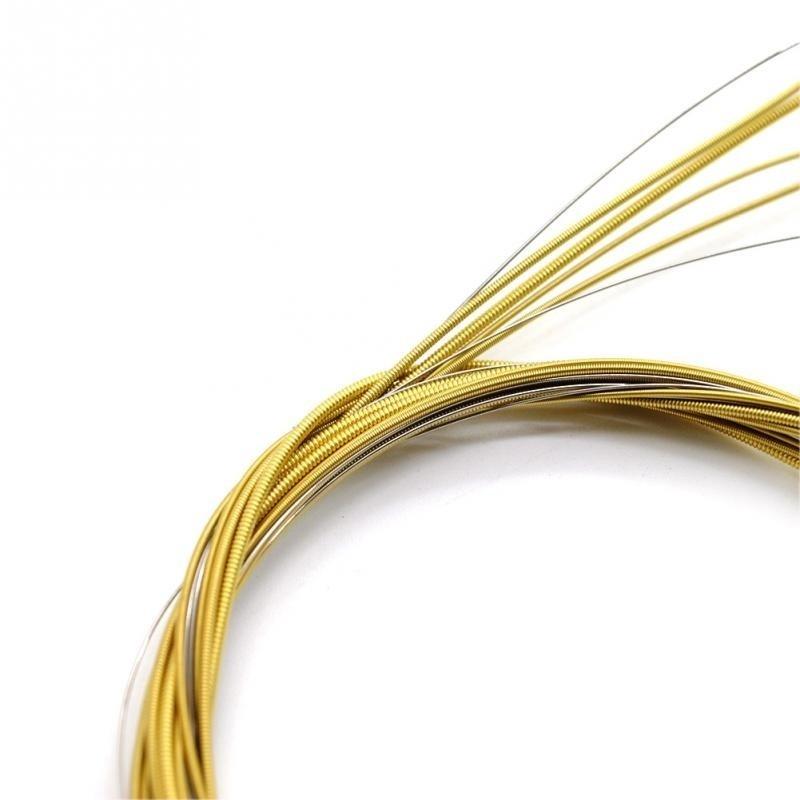 6 Pcs/set  2018 Newest Acoustic Guitar Steel Strings Gauge Set of Wooden Guitar Guitar Strings  Brass