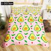 Avocado Duvet Cover for KidsCute Avocado Bedding Set Green Tropical Fruits Comforter Cover for Kids Boys Girls with Pillowcase