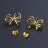 Modern Bowknot Earrings Accessories Dainty Ear Studs Ear Pendant Jewelry Charm Trendy Ear Accessory for Everyday Wear