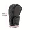 Universal PU Leather Non-Slip Car Gear Shift Knob Cover, Black Auto Parts Protective Driving Control Cover