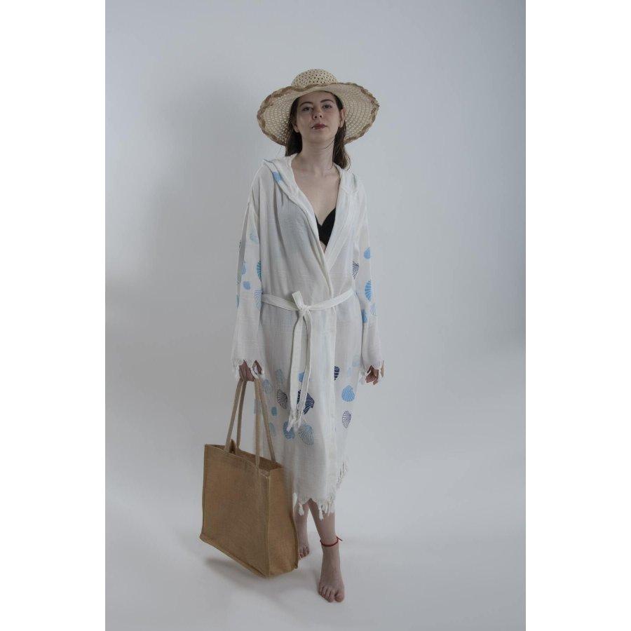 Damen-Lendenschurz aus Baumwolle mit Kapuze, Mehrzweck-Kimono, Strandkleidung, Bademantel, Morgenmantel, Freizeitkleidung, Vertuschungen