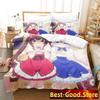New Nekopara Ova Bedding Set Duvet Cover Sheet Printed Bed Set Pillowcase Bed Full Queen King Size Comforter Bedroom