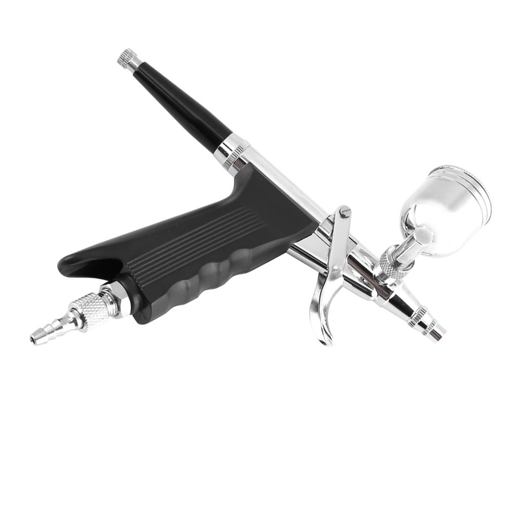 Multi Purpose 2 Cups Side Feed Spray Gun Trigger Airbrush for Art Painting 166