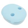 2 In 1 No Mess Snack Container Leak Proof Food Storage Snack Box with Finger Lid Keep Hands Clean Blue