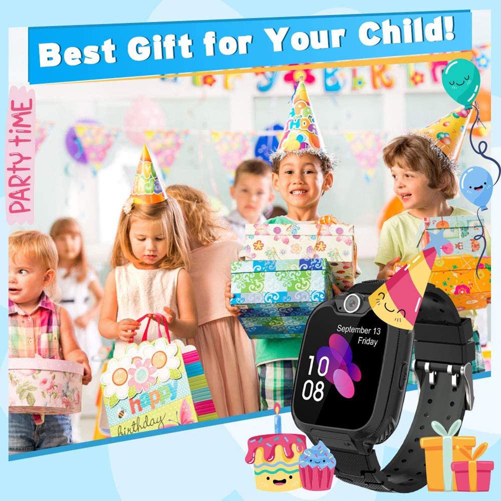 Kids Smart Watch Listen Music Play Games Make Calls Selfie Recorder with 400mAh Battery