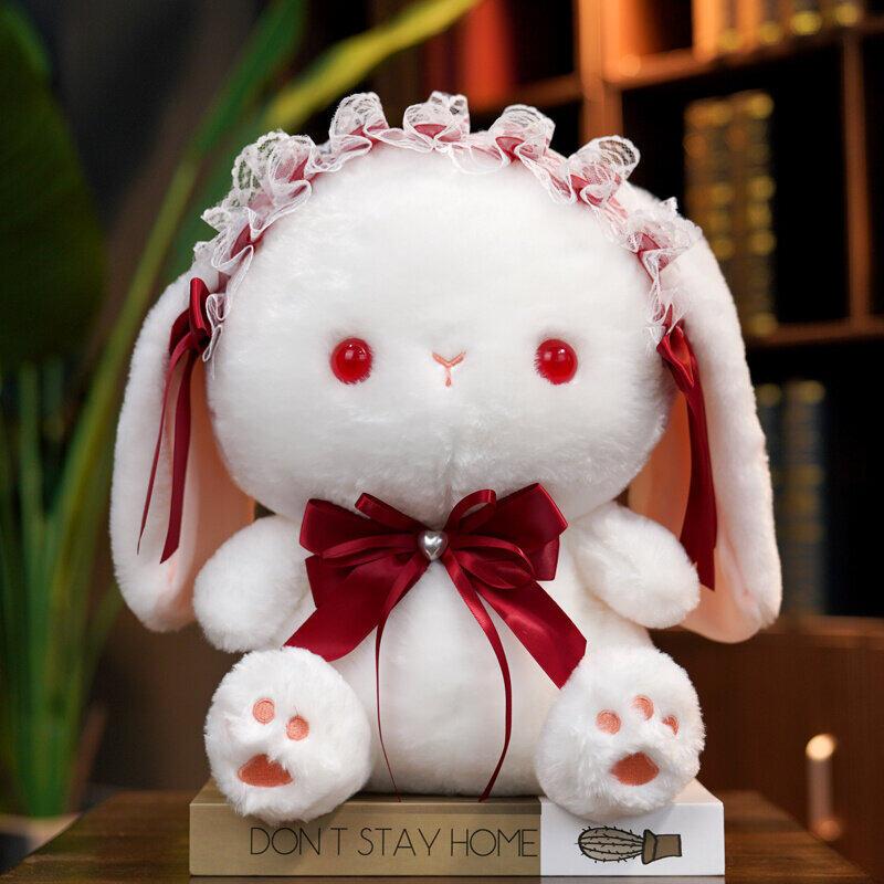 23/35cm Kawaii Cartoon Stuffed Animal Lolita Rabbit / Bunny Plush Toy Doll Birthday Gift for Kids Girls Girlfriends Home Decor