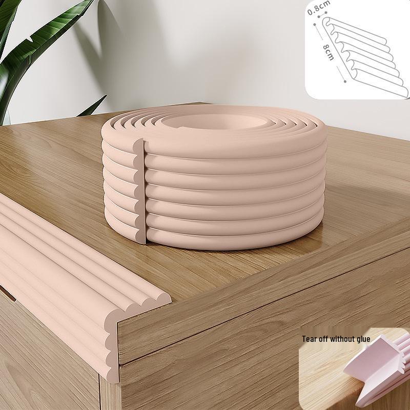 Soft Foam Edge and Corner Anti-Collision Protection Strip for Table, Window, Door, and Sill