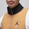 Jordan Color Block Zip Logo Embroidered Long Sleeve Jacket Men Jacket Dark-Brown FN4622-231
