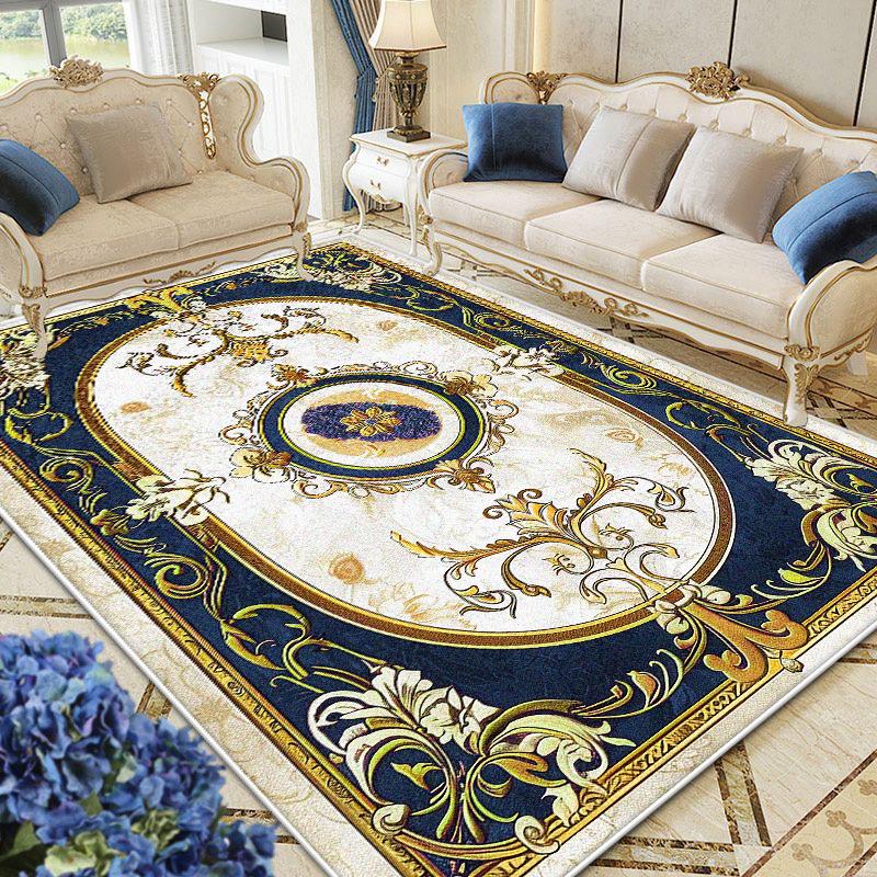 European Luxury Carpet Soft Non-slip Large Area Rugs for Bedroom Living Room Sofa Side Lounge Floor Mat Decoration