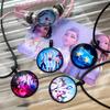 Anime Film Kpop Demon Hunter Bracelet Girls Necklace Moive Kpop Warriors Huntrix Pin Brooch Accessories Jewelry Fans Favor Gift