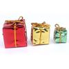 12 Pcs Christmas Shiny Mini Boxes Ornaments Miniature Gift Box Hanging Decorations for Christmas Birthday Wedding Holiday Party Favors