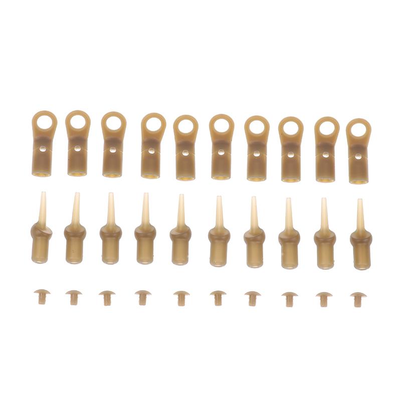 10Pcs Carp Fishing Tackle Set Helicopter Rig Accessories Sleeve Lead Clip Hair Rig Fishing