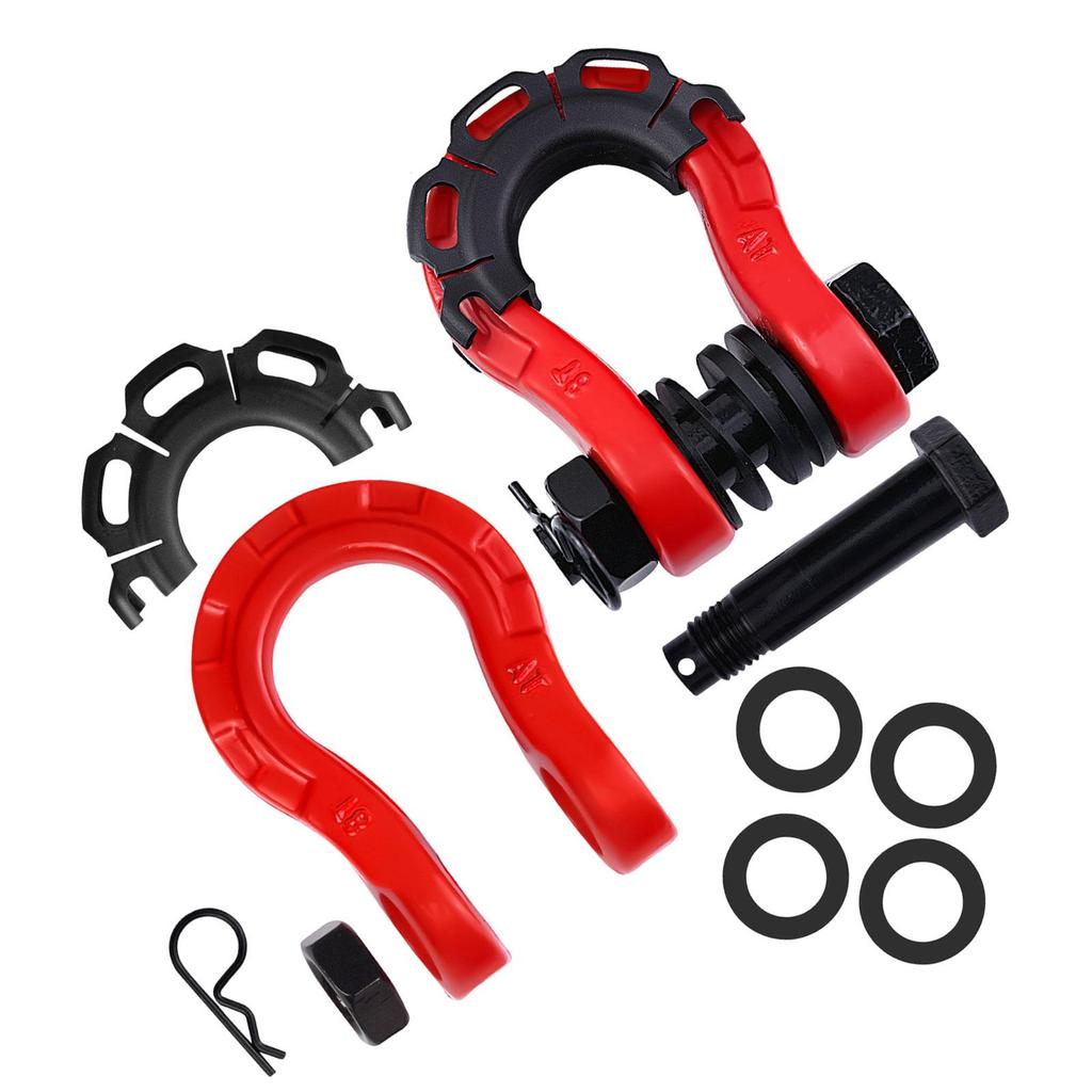 DShackle Towing Shackle Heavy Duty Pulling Carbon Steel Multifunctional Tool for