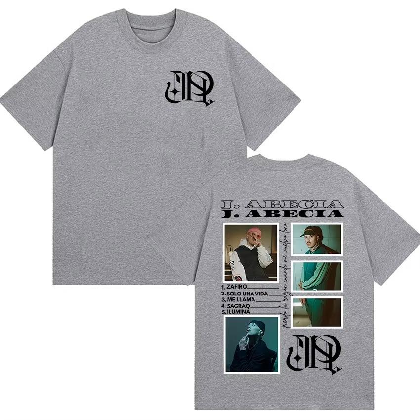 2026 Summer Rap Singer Jaabecia Tour Merch Pattern Tshirt Mens Hip Hop Retro pure Cotton Casual Tshirt Mens Tshirt