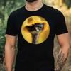T-Shirt Herren Strauß Emu mit Sonnenbrille Motiv Baumwolle Größe XS bis 5XL