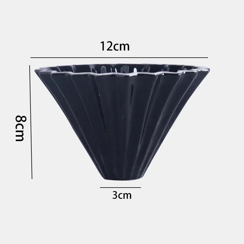 Ceramic Coffee Dripper Pour Over Coffee Maker Set with Glass Share Pot American Style Brewing Kit for Home Cafe Accessories